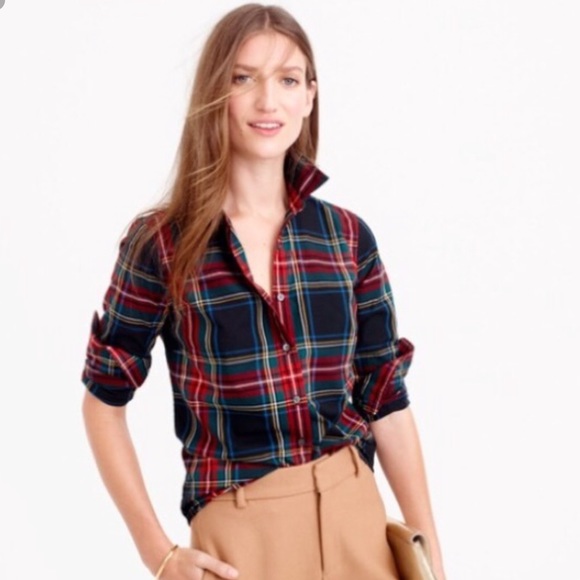 J. Crew Tops - J. Crew Perfect Plaid Shirt “Stewart”